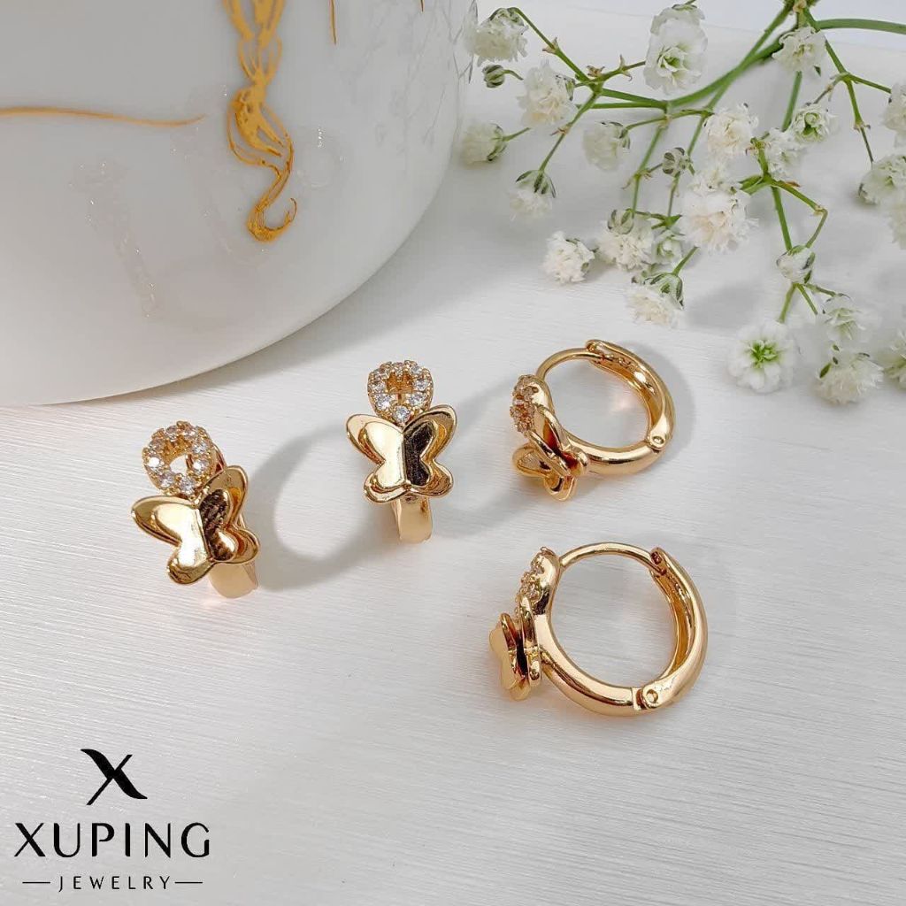 گوشواره پروانه ژوپینگ کد 1987 - خرید آنلاین از گالری آداس